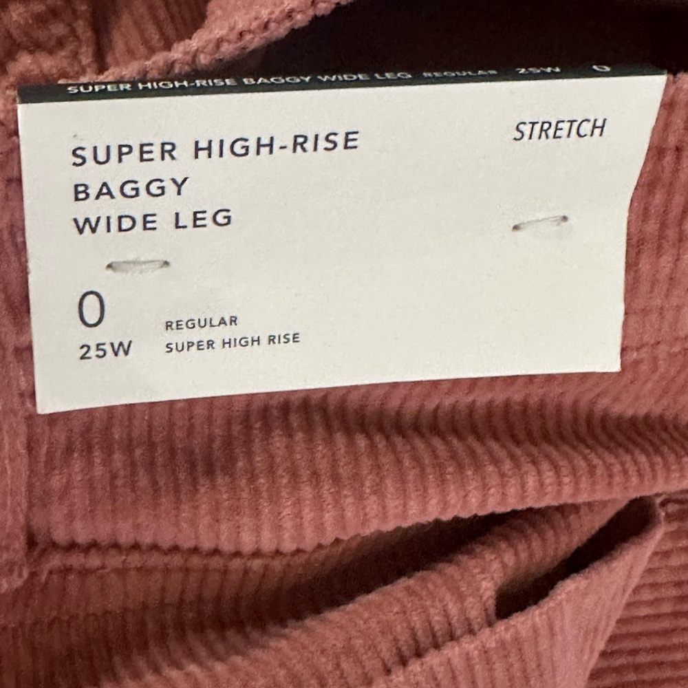 American Eagle Pink Corduroy Pants - Picture 2 of 9